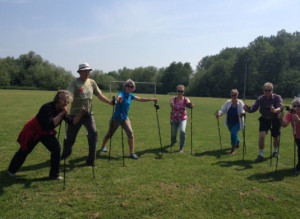 Nordic walking warm up