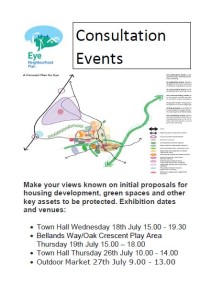 Neighbourhood Plan Consultation Poster for July 18
