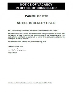 Casual Vacancy Notice