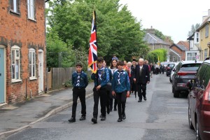 Union flag on Queen Elizabeth ll Platinum Jubilee Eye Suffolk