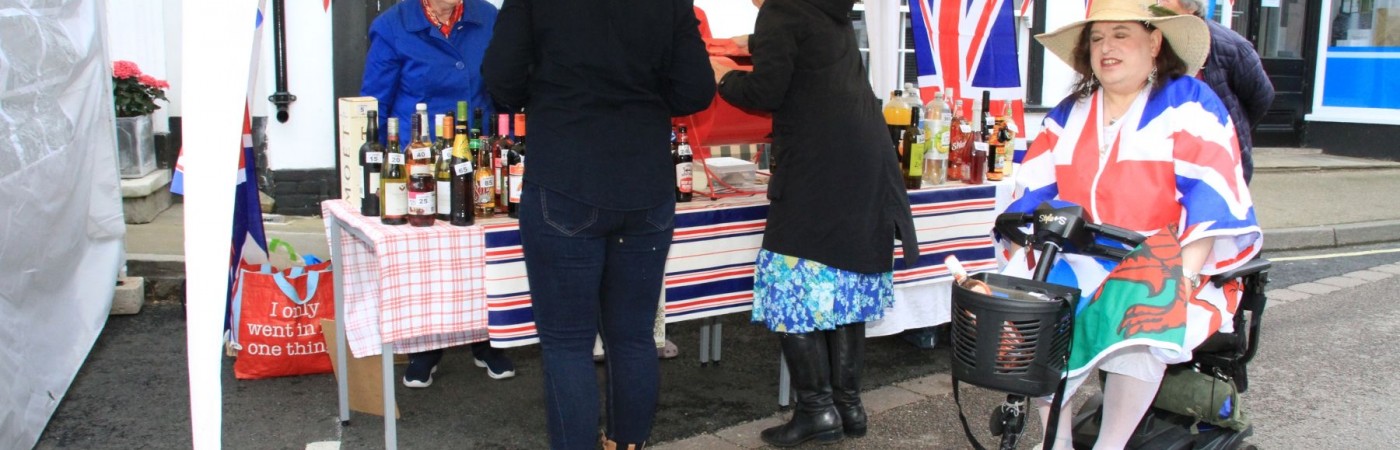 Lucky numbers for prizes.  Fun and games at Eye Town Street Party. Raffle prizes