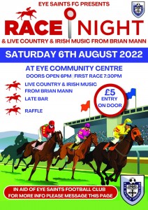 Race night at the Eye Community Centre