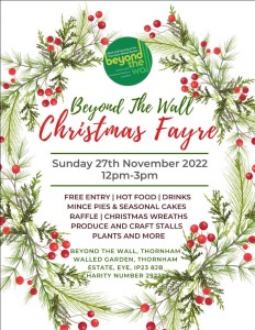 Beyond The Wall Christmas Fayre 27 November 2022