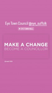 Become A Councillor of Eye Suffolk Town Councillors required