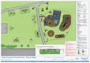Pocket Park Play and Fitness Area plan