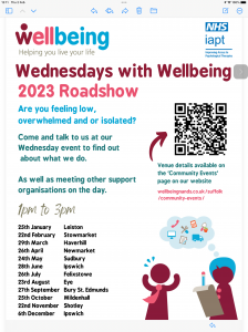 Wellbeing Winter News Letter 2023 with QRCode