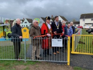 Eye Mayor and Councillors at the opening of Pocket Park play area
