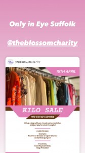 The blossom Charity Cloths chose the cloths and pay by the Kilo
