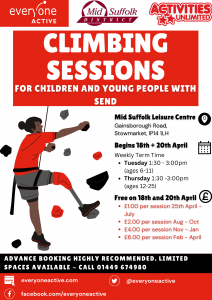 Children and Young people climbing sessions