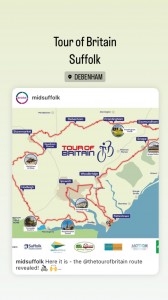 Tour of Britain Suffolk section Debenham