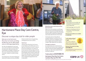 Hartismere Place Day Care Centre Free 2 Hour trial Come along and give it a go in Eye Suffolk