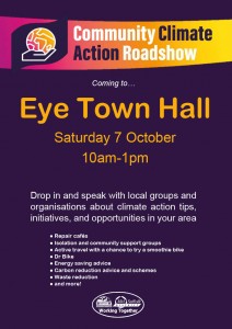 Eye Town Hall plays host to the free Community Climate Road Show