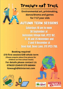 Autumn Term Session Eye Arts Club Treasure not Trash